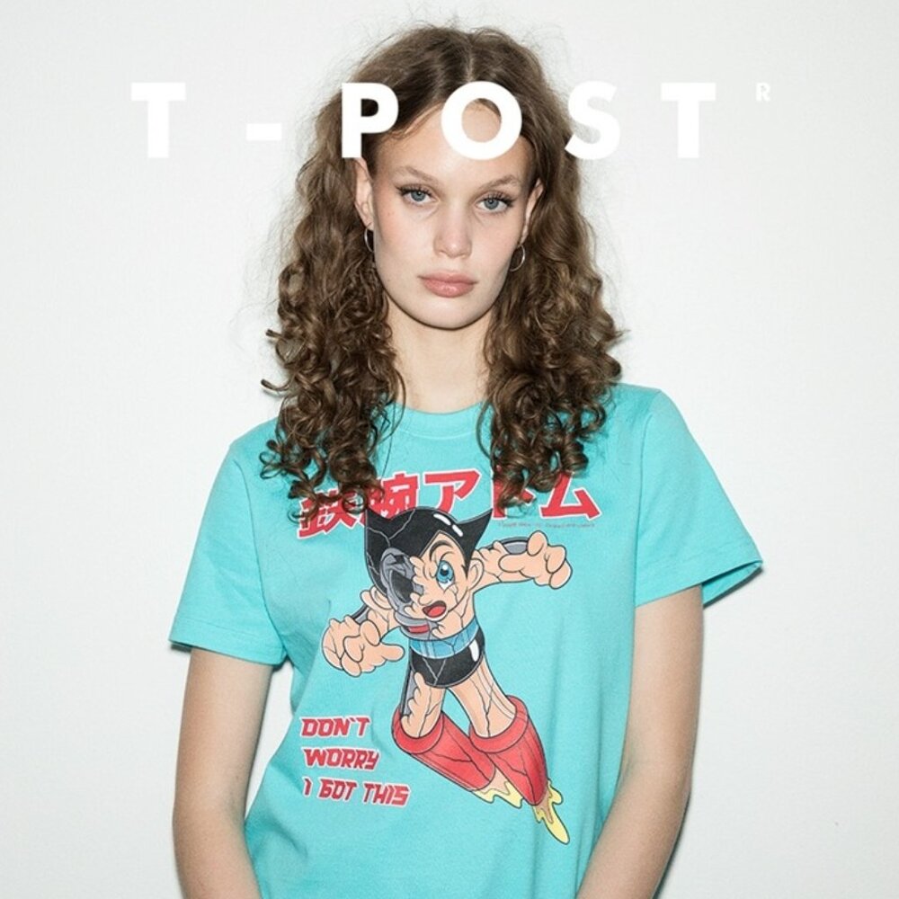 3/$55❤️as new T-Post #172 Astro Boy Onward And Upward graphic t-shirt top tee